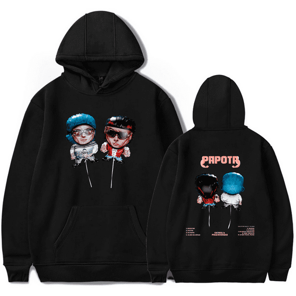 CA7RIEL & Paco Amoroso Merch Papota Hoodie Long Sleeve Unisex Casual Outfits Pullovers Album Tour Hoodie