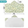 thumbnail image 4 of Yayeee Kids Hooded Towel with Hand Pockets Beach Soft Absorbent Bath Wrap 50 x 23.5 inch, Olive Leaf, 4 of 5