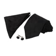 thumbnail image 2 of Conjunto clásico de corbata y pañuelo de bolsillo con estampado de cachemira para fiestas formales y bodas, 2 of 9