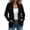 *Black, variant on ClodeEU Women's Open Front Ribbed Long Sleeve Knit Cardigan,Casual Loose Sweater Jacket With Pockets ,Women's Plus L