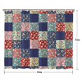 thumbnail image 5 of Pioneer Flower Floral Print Pattern Shower Curtain 84"x72", Bathroom Decorative Shower Curtain Set with 12 Hooks, Waterproof Washable, 5 of 6