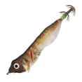 thumbnail image 2 of 20 Piezas 103mm LED Luminosa Cebo para Camarones Anzuelos Calamar Anzuelos Pesca (marrón), 2 of 9