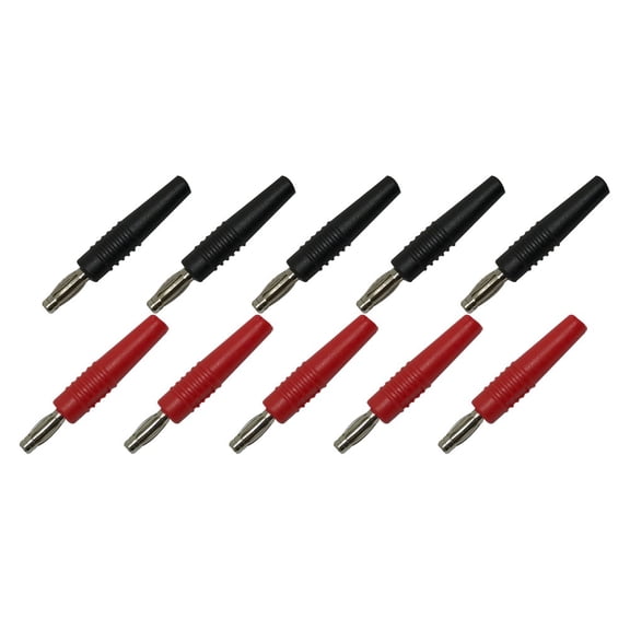 RANMEI 10Pcs 3Mm Banana Plug Nickel Plated Wire Solder Type Adapter Electrical Tools