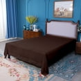 thumbnail image 3 of Ntbay Premium 1800 Series Microfiber Full Flat Sheet with 4 inches Hem, Ultra Soft and Breathable Top Sheet, 81x96 inches, Dark Brown, 3 of 5