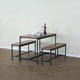 thumbnail image 4 of Juego de Comedor 3 Piezas: Mesa y Bancas, Diseño Moderno, 4 of 9