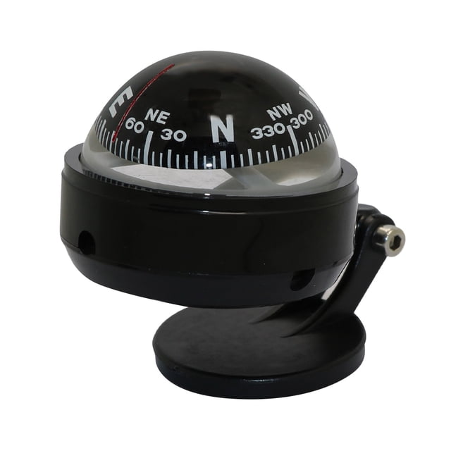 MasteelfCA LC500 Boussole de Voiture Réglable Navigation Tableau de Bord Boussole Cyclisme Randonnée Direction Pointage Guide Balle avec Fonction de Réglage Magnétique pour Voiture Extérieure Bateau Camion