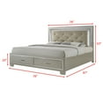 thumbnail image 3 of Picket House Furnishings Glamour 3 Piece King Storage Bedroom Set, 3 of 9