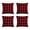 Red and Black, variant on PurpleEssences Pack of 4 Decorative Throw Pillowcase Buffalo Checked Cushion Case for Sofa Car Bedroom - 18x18 Inch - Red and White