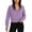 Purple women fall winter crop top a1, variant on thefmos Women's Fall Winter Zipper Crop Top Long Sleeve Collared Pullover Casual Solid Sweatshirt Tunic Blouse Trendy Streetwear, Green 2XL