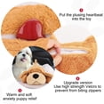 thumbnail image 4 of IFOYO Heartbeat Dog Toy, Relieving Dog Anxiety Toy with Calming Heartbeats Sound for Puppies Dogs Cats Separation Anxiety, Puppy Heartbeat Comforter for Behavioral Training (Washable, Light Brown), 4 of 7