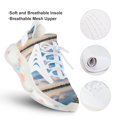 thumbnail image 3 of Sunset Scenery Fashion Women's Nurse Shoes Casual Flat Sneaker Print Ladies Lace Up Light Walking Shoe Breathable Footwear, 3 of 8