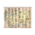 thumbnail image 2 of CADecor Vintage 1935 Montana State MapWindow Treatment Panel Curtains Window Curtain Kitchen Curtain,Two Piece 26x39 Inches, 2 of 4