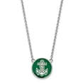 thumbnail image 1 of Sterling S. Rh-plated LogoArt Alpha Sigma Tau Large Enl Pend With Necklace; 18 inch; for Adults and Teens; for Women and Men, 1 of 2