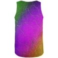 thumbnail image 2 of Mardi Gras Party Mask Distressed Grunge Flag All Over Mens Tank Top Multi 3X-LG, 2 of 2