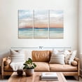 thumbnail image 2 of Elephant Stock Serene Scene Bright Landscape Wall Art - Horizontal Multi Panel Canvas - Living Room Wall Decor - Abstract Multi Panel - Orange And Gray Decor By Cynthia Coulter - 57" x 36", 2 of 8