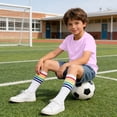 thumbnail image 7 of Bixock Toddler Boys Girls 2-piece Summer Set,Kids Clothings Set,Crew Neck Short Sleeve Top Denim Shorts and Long Socks Casual Matching Outfits for Boys and Girls Kids Clothings 2-10 Years, 7 of 7