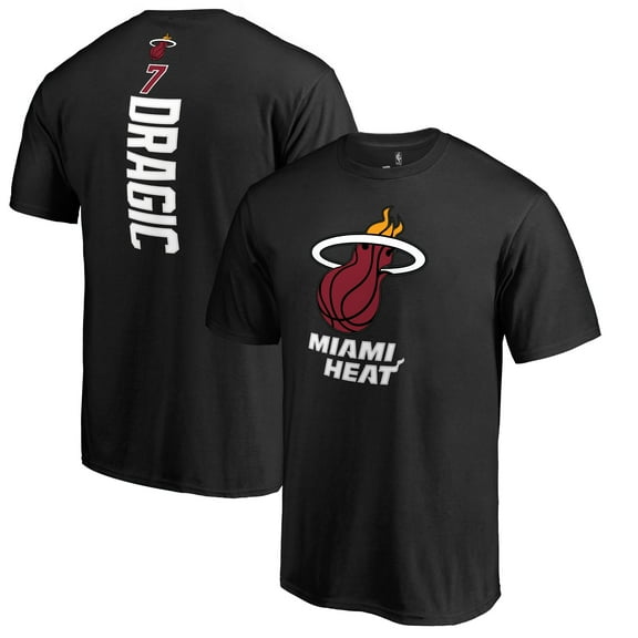 Men's Goran Dragic Black Miami Heat Backer T-Shirt