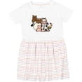 thumbnail image 3 of Inktastic Cute Horse, Sheep, Cow, Pig, and Rooster Farm Animals Girls Toddler Dress, 3 of 5