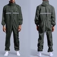 thumbnail image 4 of Unisex Waterproof Breathable Poncho Hooded Outdoor Raincoat Jumpsuit, 4 of 9