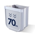 thumbnail image 4 of Bote de basura colgante NQ plegable de cocina gris 9 L sin perforaciones, 4 of 4