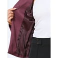 thumbnail image 6 of DARING DIVA Women's Collarless Long Sleeve Business Jacket Office Suit XS Purple, 6 of 6