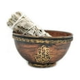 thumbnail image 2 of Soul Sticks Hamsa Hand Metal Smudge Bowl for Sage Smudging Altar Offerings Incense Burner, 2 of 3