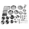 thumbnail image 2 of Pots Casseroles Ensemble, 28 Pièces Batterie de Cuisine Multifonctions en Acier Inoxydable pour la Maison, 2 of 7