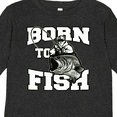 thumbnail image 4 of Inktastic Born to Fish Boys or Girls Long Sleeve Toddler T-Shirt, 4 of 5