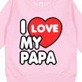 thumbnail image 3 of Inktastic I Love My Papa Toddler Sweatshirt, 3 of 4