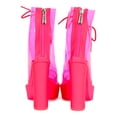 thumbnail image 4 of Women Translucent PVC Lace Up Chunky Platform Ankle Boot 19046, 4 of 6