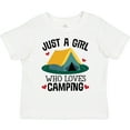 thumbnail image 3 of Inktastic Just a Girl Who Loves Camping Girls Toddler T-Shirt, 3 of 5