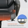 thumbnail image 6 of Sharper Image S-140 Massage and Heat Office Chair, Black/Gray, 6 of 14
