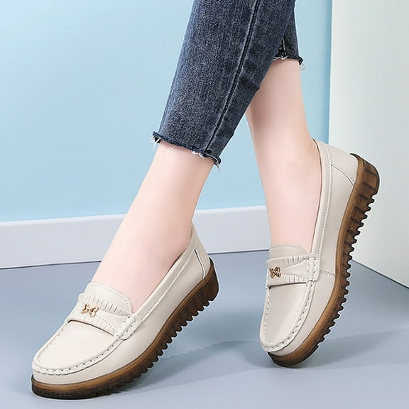 Wowcloth Women's Fashion Casual Sneakers – Slip-On Lightweight Non-Slip with Comfort Driving Shoes for Women Footwear