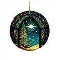 thumbnail image 2 of Decoraciones de Árbol de Navidad Decoración de Árbol 2D Decoración Colgante Redonda Decoraciones Colgantes de Navidad, 2 of 4