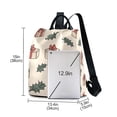thumbnail image 3 of FORMRS Women's Travel Backpack Purse Anti-Theft Hidden Pockets Casual Shoulder Bag, Beige Christmas Gift Pattern, 3 of 7