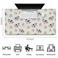 thumbnail image 5 of Long Mouse Pads for Desk,Colorful Cow Flower Pattern Desk Mats on Top Of Desks, Desk Mouse Pad Extra Large with 3mm Non-Slip Base and Stitched Edge for Gaming,Office,Work,Home 47.3"x23.6", 5 of 6