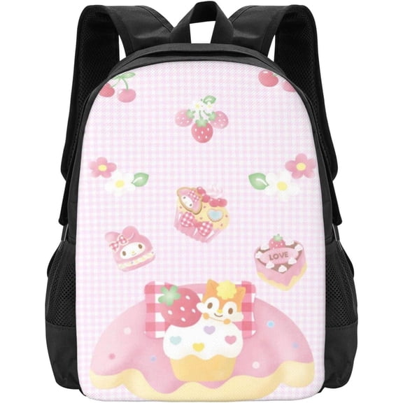 My Melody Backpack Cartoon Multifunctional Backpack Lightweight Backpack Casual Travel Laptop Backpack Pink Backpacks