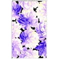 thumbnail image 2 of Chiffon Printed Coincident Print Fabric Sheer Fabric Large Floral Print Sewing (BROWN/MOCHA/AQUA, ByYard), 2 of 4