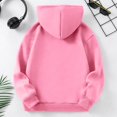 thumbnail image 3 of Grblisyd Girls Hoodies Sweatshirt Casual Sport Clothing for Kids Fashion Pumpkin Face Trendy Hooded Pullover 6-13 Years Old Fall Outfit, 3 of 6