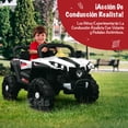 thumbnail image 3 of Kids House Carrito Montable Buggy Rocket 12V para Niños, Motor Dual, Control Remoto, Puertas Dobles, Luces LED, Música, Avance y Retroceso, Bluetooth, Batería Recargable, Seguro y Divertido, 3 of 5