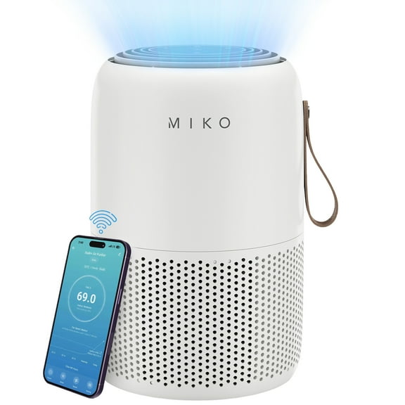 Miko Air Purifier for Large Room up to 1200 Sqft - H13 True HEPA Air Cleaner for Pet Hair, Odors, Dust, Pollen for Home