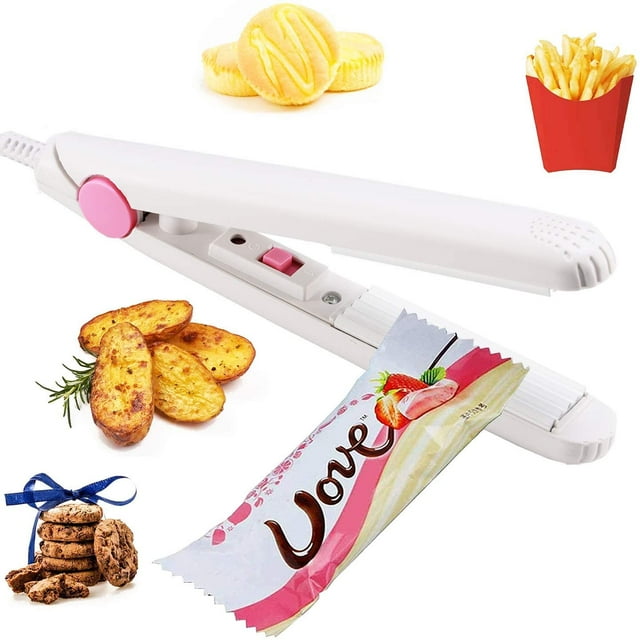 Jinsinto Mini - bag sealer machine heat seal kitchen gadgets, food seal bags for food storage, chip bags heat seal handbags, grain bags, polyester membrane bags, boxes storage colorful