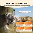 thumbnail image 4 of TOGUARD 4G LTE Cellular Solar Security Camera 2.5K 360°View No WiFi Needed 7800mAh Outdoor Camera with Color Night Vision, 4 of 8