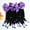 Purple, variant on 2pcs STHair Twist Dreadlock Ponytails with Beads and Bows, Glueless, Sassy Theme, Coily Hair Type, Black, for Girls, Casual Party and School Hair Accessories