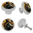 thumbnail image 4 of Unicorn Fluorescent Drawer Pulls with Screws: Round 4-Pack Glow-in-the-Dark Knobs for Cabinets, Wardrobes, and Dressers - Furniture Decor with Door Knobs, Drawer Handles, 4 of 6