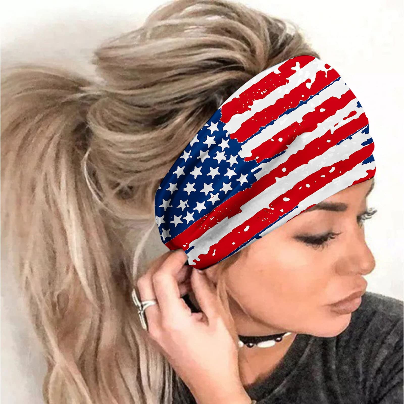 American Flag Hair