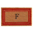 thumbnail image 1 of Calloway Mills 153032436G 24 x 36 in. Red Border Monogram Rectangular Doormat, Natural - Letter G, 1 of 1