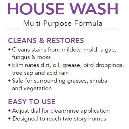 Krud Kutter Multi-Purpose House Wash Cleaner, Liquid Concentrate, 1 gal