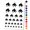 Black, variant on Orca Killer Whale Water Resistant Temporary Tattoo Set Fake Body Art Collection - Light Green