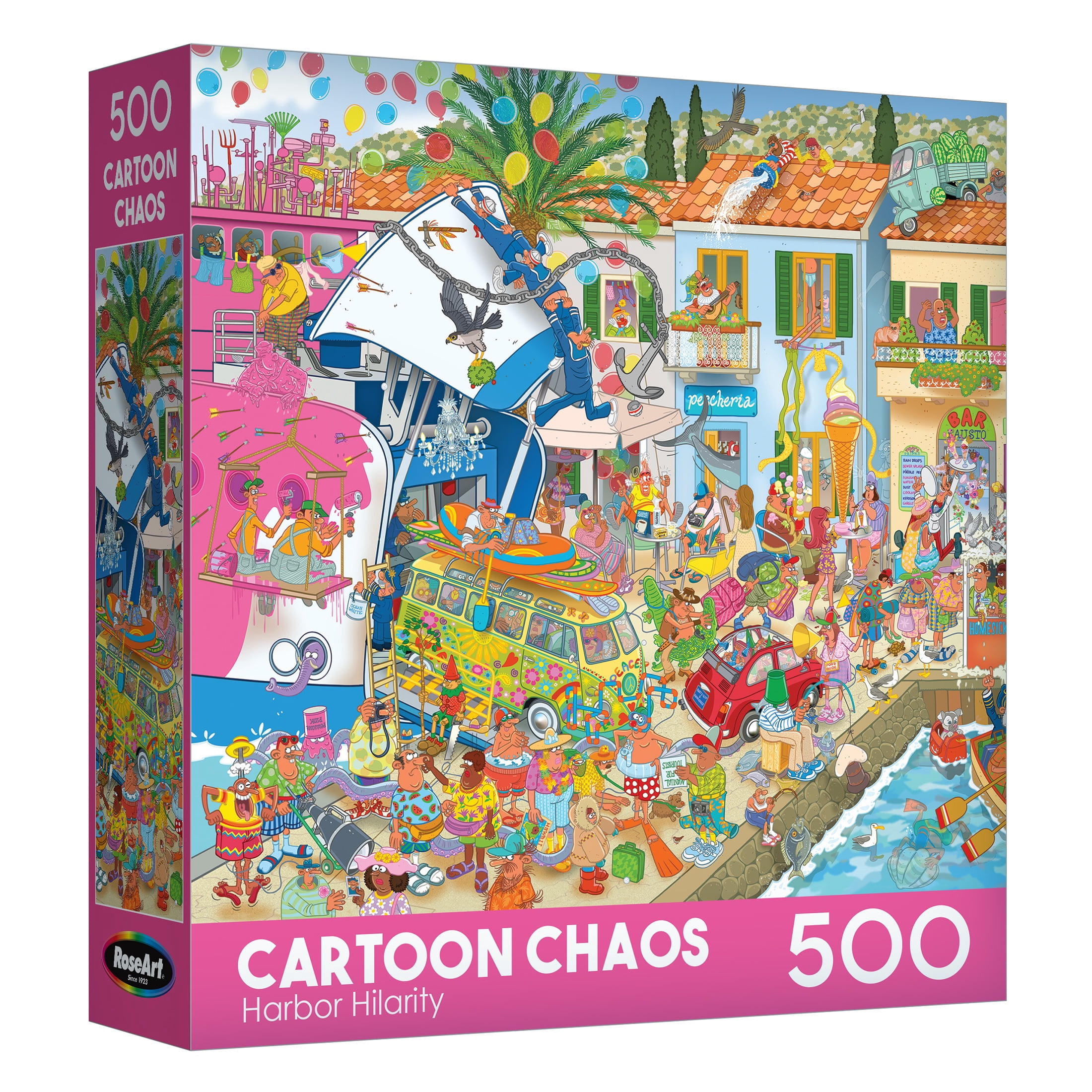 Cartoon Chaos 500pc - HARBOR HILARITY